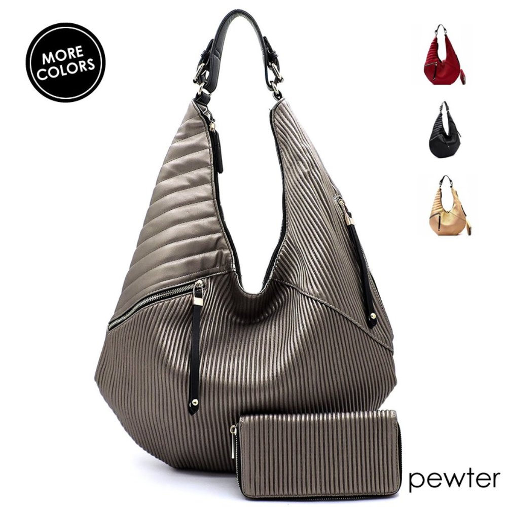Hobo Handbag and Wallet Set